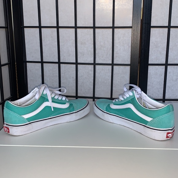Vans Old Skool Teal Shoes - Picture 3 of 7